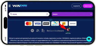 Licencje Casino Wintari