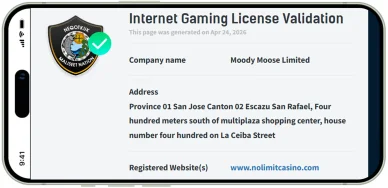 ノーリミットカジノライセンス