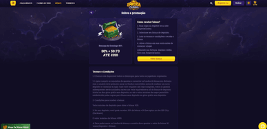 Receba 50 free spins da marca Casino Emperia