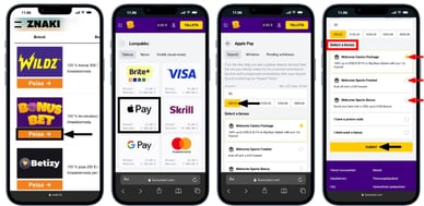 Apple Pay talletus kasinot