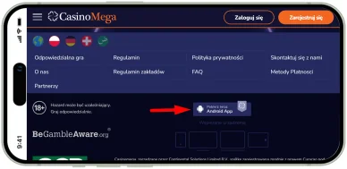Kasyno mobilne Casino Mega app