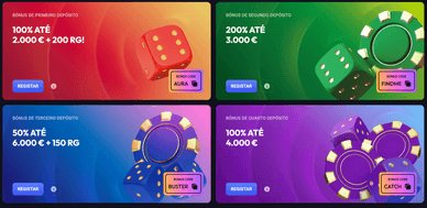 Bónus de registo Bónus de registo no Spin Aura