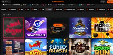 Crash Spiele Hertzbetz