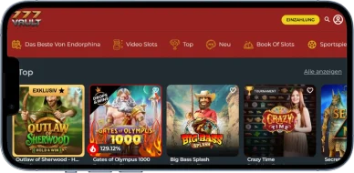 777 VAULT Casino: Mobile Version