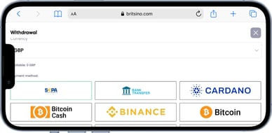 payment method casino
