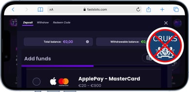 casino zonder cruks apple pay