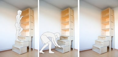 Stairs with Bookshelves