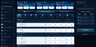 Apostas em eventos desportivos Apostas em eventos desportivos no Millioner