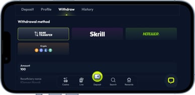 casino with mobile payment