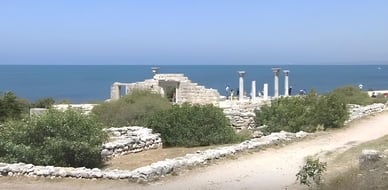 Ruinerna av Chersonesos på Krim, juni 2013, UNESCO:s världsarvslista Ruinerna av Chersonesos på Krim, juni 2013, UNESCO:s världsarvslista