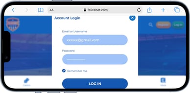 felicebet casino login