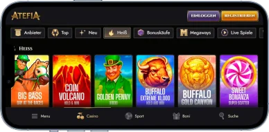 Atefia Casino: Mobile Version