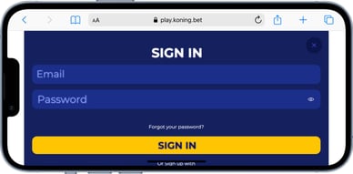 koning casino login