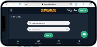slotorado login