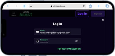 WinBeast casino login