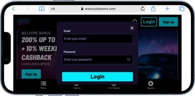 turbowins login