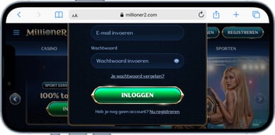 millioner casino inloggen