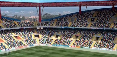 Tribunas amplas do Estádio Municipal de Aveiro