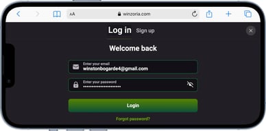 winzoria casino login