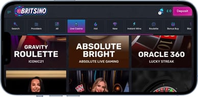mobile live casino games