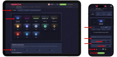 Feltölteni a Vavada egyenleget