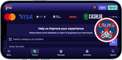 credit card casino buiten cruks