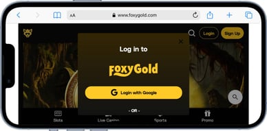 foxygold login