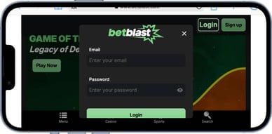 BetBlast login