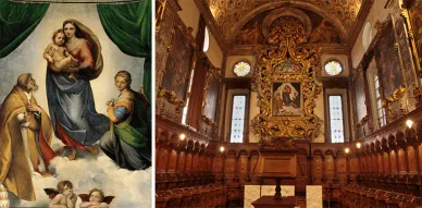 Madonna Sistina dipinta intorno al 1513 Madonna Sistina di Raffaello Sanzio