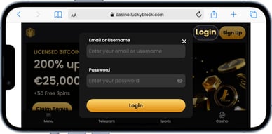 lucky block casino inloggen