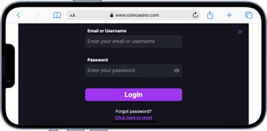 coin casino login