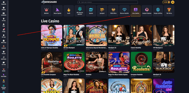 Live-Spiele im Winshark Casino
