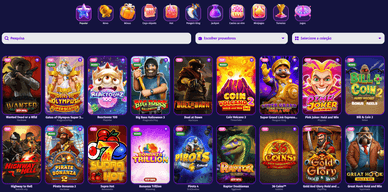 Variedade de jogos Variedade de jogos no Lollyspins