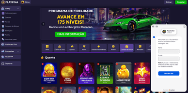 Suporte em inglês na Play-Fina Portugal