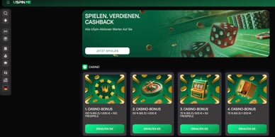 Uspin.me DE 400% Bonus