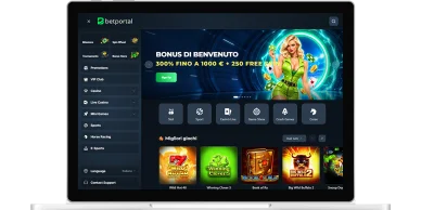 Design del sito BetPortal e organizzazione delle sezioni Interfaccia e navigazione di BetPortal Casino