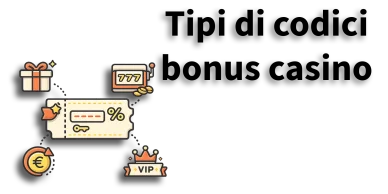 Tipi di codici bonus casino