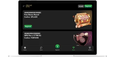 Oscarspin casino con codice promozionale