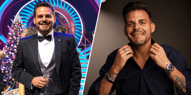 Ruben Aguiar em traje de gala e retrato próximo