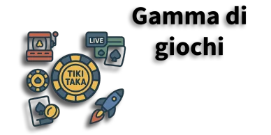 Giochi disponibili su TikiTaka Casino