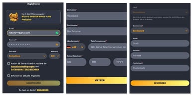 Schritt-für-Schritt-Anleitung für die Registrierung eines neuen Spielerkontos