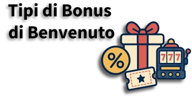 Tipi di Bonus di Benvenuto Bonus di Benvenuto