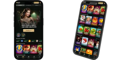 Versione mobile Goldzino casino su iPhone
