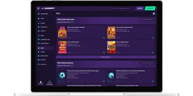 Interfaccia Sfide Naobet con missioni casinò, obiettivi e monete premio