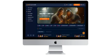 Interfaccia intuitiva del casinò Accesso ad Axe Casino