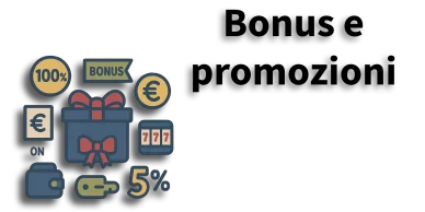 Tipi di bonus disponibili nei casinò online Icone di bonus, percentuali e promozioni nei casinò