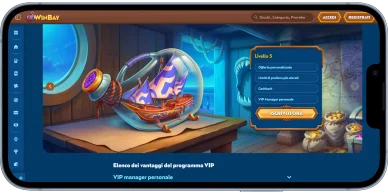 Winbay casino programma VIP livelli privilegi cashback limiti prelievo