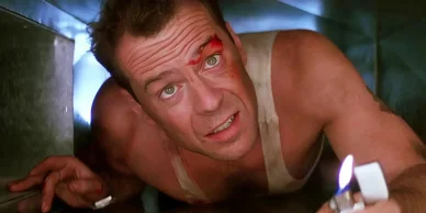 Bruce Willis nel film Die Hard Film con Bruce Willis
