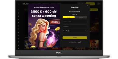 Registrazione sul sito Registrazione al Runa casinò online