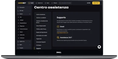 Centro assistenza giocatori Amonbet